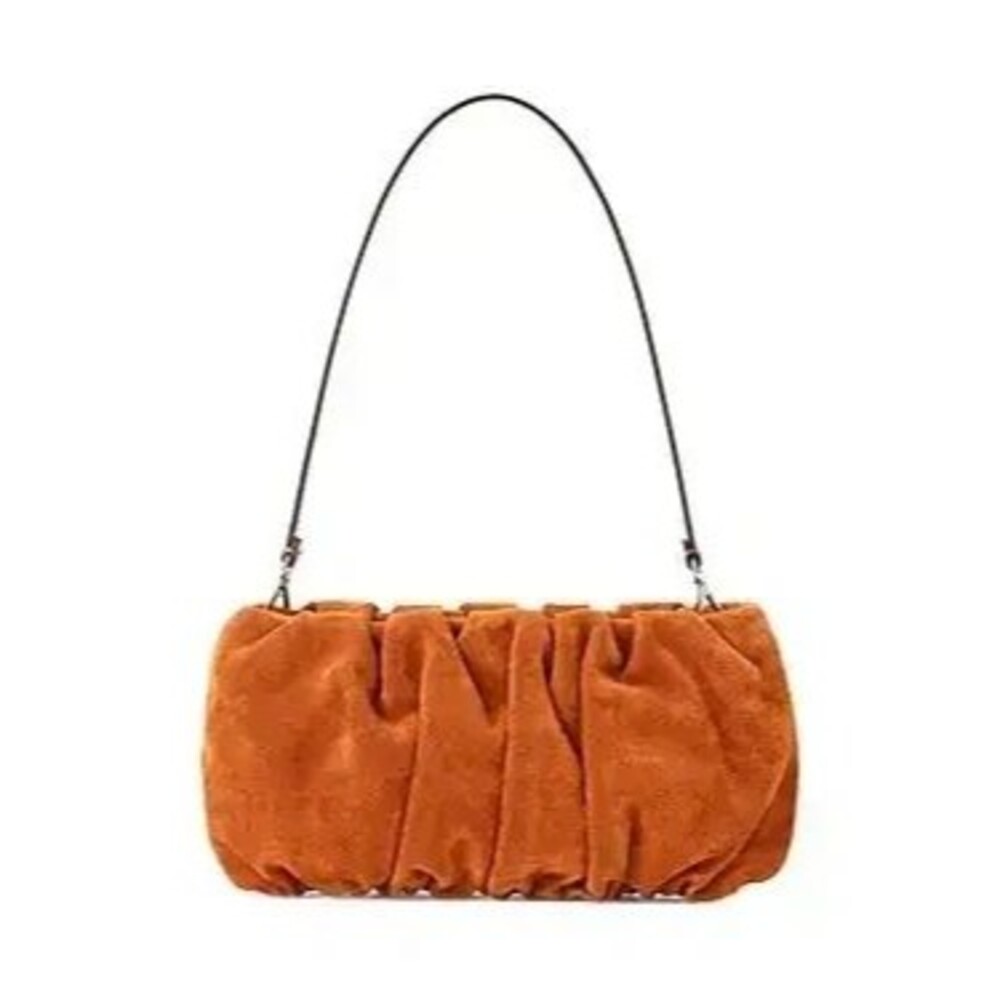 Staud The Bean Bag Tobacco Leather Suede NWT